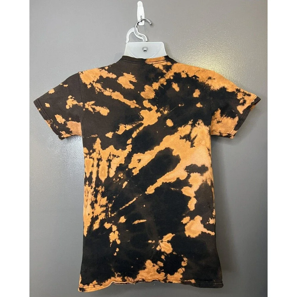 Demon Slayer Shirt Youth Medium Black Orange Nezuko Kamado Anime Tie Dye Tee